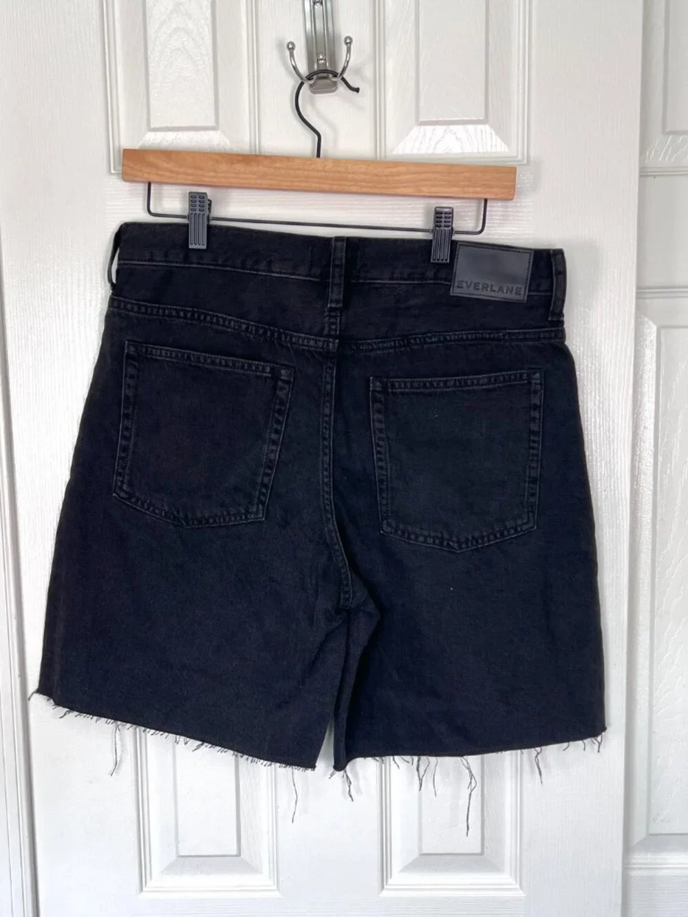 Everlane The OG Baggy Jean Short Washed Black Size 27 NWOT